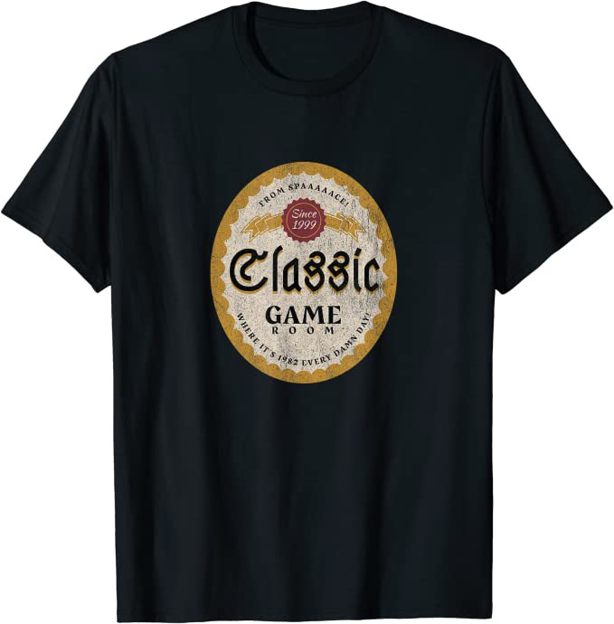 Classic Game Room "From Spaaaaace!" Beer Logo T-Shirt