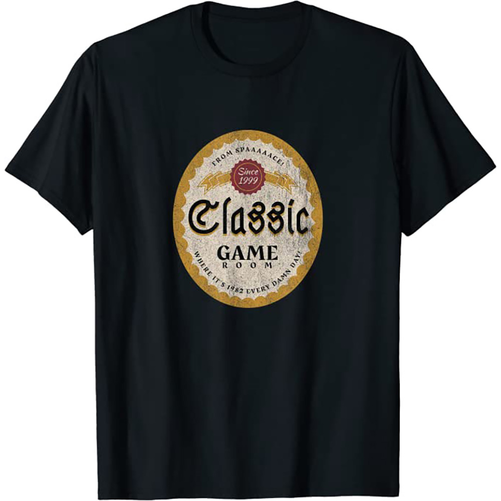 Classic Game Room "From Spaaaaace!" Beer Logo T-Shirt