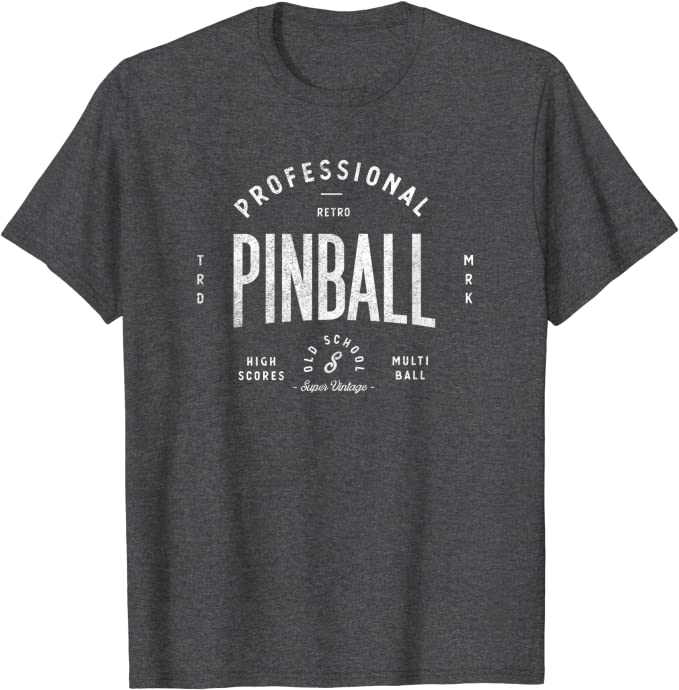 Professional Retro Pinball Old School Vintage T-Shirt