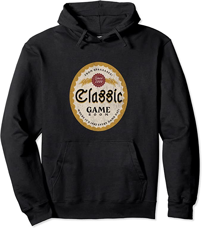 Classic Game Room "From Spaaaaace!" Beer Logo Pullover Hoodie